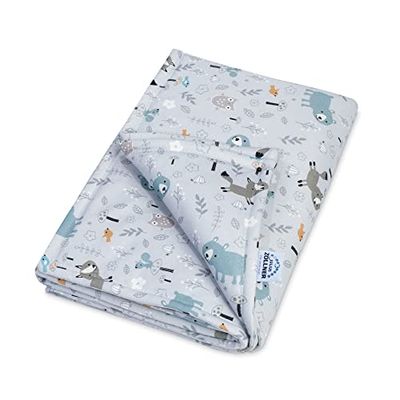 Julius Zöllner Couverture en Jersey doublé en Jersey de Coton - Dimensions : 70 x 100 cm - Fabriquée en Allemagne - Certifié Oeko-Tex Standard 100 - Smart Friends