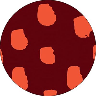 Bonateks, Round Digital Printed Mouse Pad, Non-Slip Base, for Office and Home, Diameter:22cm