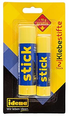 Idena 634152 - lijmstift bonupack, 2 stuks, elk 10 gram en 22 gram