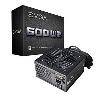 EVGA PSU 600W, W2, WIT, 6STUKS, 3YRS WNT, EU