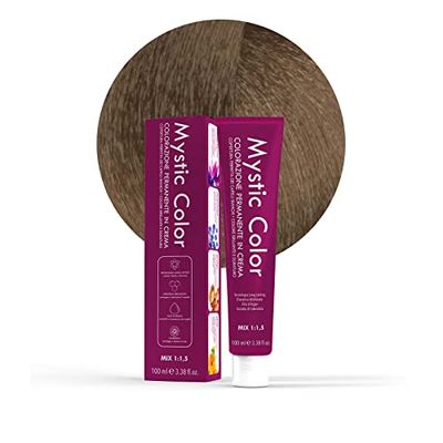 Mystic Color - Coloration Cheveux - Crème Colorante Permanente à l'Huile d’Argan et au Calendula - Coloration Longue Durée - Couleur Brun Intense 4.0-100ml
