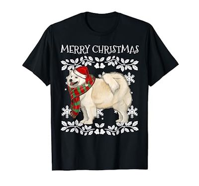 Merry Christmas Ornament Samoyed Xmas Santa T-Shirt