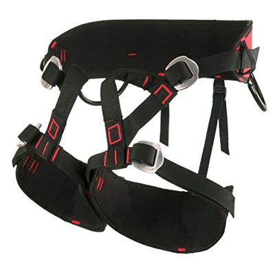 ALP DESIGN Avalon Beingriem voor volwassenen, uniseks, zwart/rood, 1