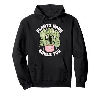 Cute Ghost Plant Kawaii Aesthetic Cottagecore Pullover Hoodie