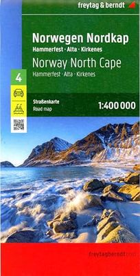 Norvegia Caponord Hammerfest 1:400.000: Hammerfest - Alta - Kirkenes, mit Autofähren