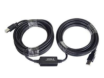 Premium Cord USB 2.0 Repeater Connection Cable A/M-B/M 20 m