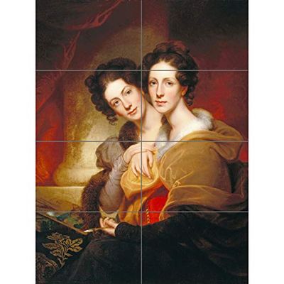 Artery8 Rembrandt Peale The Sisters Eleanor And Rosalba Peale XL Giant Panel Poster (8 sektioner)