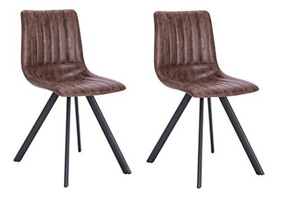 La Chaise espagnole Zamora Chaise, Tissus, Marron Chocolat, 42 cm (Largeur) x 52 cm (Profondeur) x 81,5 cm (Hauteur)