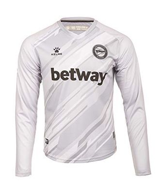 DEPORTIVO ALAVÉS 2ª Equipación Porteros 20/21, Maglia Portiere Unisex-Adulto, Grigio, XXL