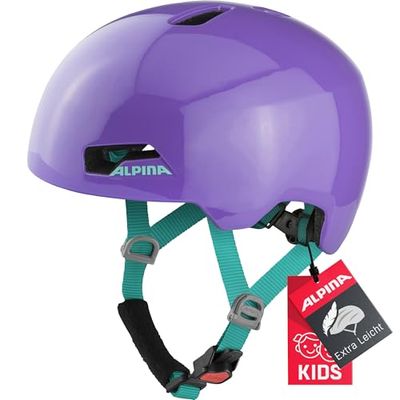 ALPINA Unisex - Kinderen, HACKNEY Fietshelm, purple gloss, 47-51 cm