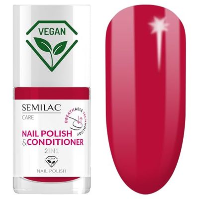 Semilac 029 klassiskt semilac-nagellack med balsam 2-i-1 BREATHable-teknik 7 ml