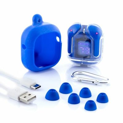 InnovaGoods Auricolari Wireless con Custodia di Ricarica Blue