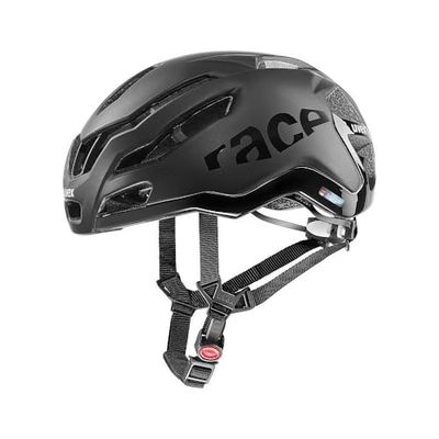 uvex Race 9, Casco Performance Ligero Unisex, ventilación aerodinámica optimizada, ventilación optimizada, All Black Matt, 53-57 cm
