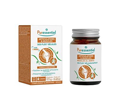 Puressentiel - Articulations & Muscles – SOS Flex Gélules - Faciliter la mobilité articulaire et préserver les articulations - 1 mois 30 gélules