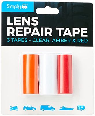 Simply 2250 Lens Tape, Red/Clear/Amber