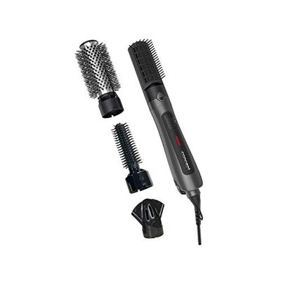 Concept Titan Care KF1325 - Rizador de pelo con 4 accesorios (600 W, protección contra sobrecalentamiento, sistema Click-In, 2 niveles de ajuste de temperatura, función Cool Shot, color gris mate