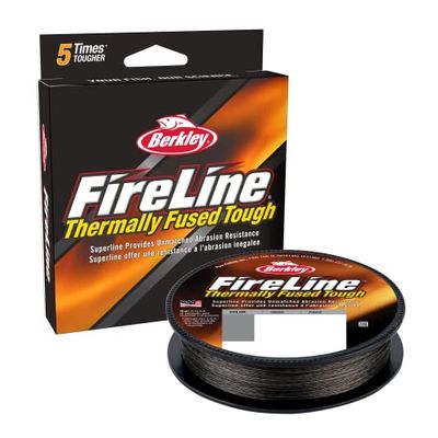 Berkley FireLine® Fused Original - 8-Strand Superline, Ligne de pêche tressée Ultra-durcie et résistante à l'abrasion pour Une sensibilité Smoke, 0.32 mm, 54.12 LB|24.6 kg, 164 yd|150 m