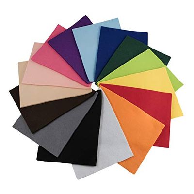 Trimits Craft Acrylic Felt Pack, 15 Assorted Colours, 30 x 23 cm