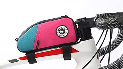 Borsa Telaio Bici Accessori - Borsa Bici Telaio Impermeabile 1,2L Portaoggetti Complementi Bici Borsa Telaio MTB Fissaggio Tubo Superiore 18x9x5,5 cm per Attrezzi Ciclismo