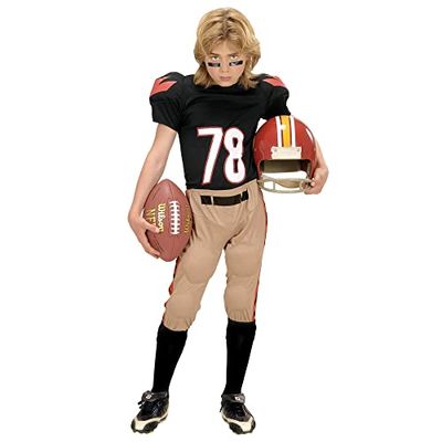 W WIDMANN MILANO Party Fashion - costume da bambino giocatore di football americano, atleta, scuola superiore, festa a tema, costumi in maschera