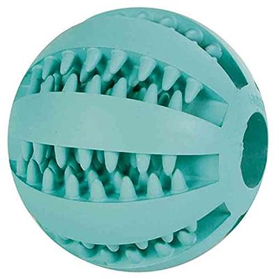 Trixie Palla per Cani, per la Cura dei Denti, con Corda da Gioco o Anche Senza - 131 g