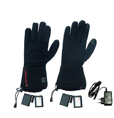 Alpenheat Verwarmde onderhandschoenen, zwart, L