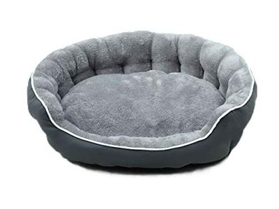 Italian Bed Linen SOGNI E CAPRICCI Pets, Chenil pour Chiens et Chats, Gris Clair, 48 x 42 x h16 cm