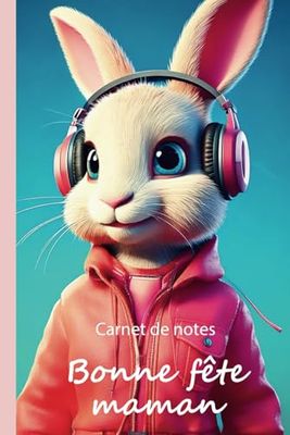 La fée Morgane - Carnet de notes Bonne fête maman - Funny waklman: Format 15,24 X 22,86 cm - 120 pages lignées + répertoire + pense-bête