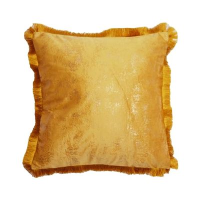 Chic Home Housse en Velours Oh My Chic 2 45x45 Moutarde