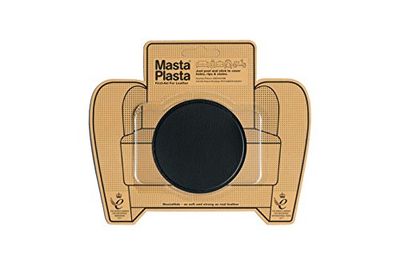 MastaPlasta Self-Adhesive Premium Leather Repair Patch - Black Circle 8cm x 8cm (3in x 3in). Your Instant All-in-one Stick-on Leather Repair Kit for Sofas, Car Seats, Handbags, Jackets & DIY