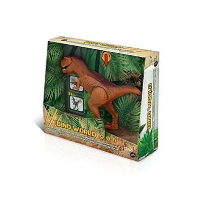 Tachan Dinosaurio T-Rex Articulé avec Mouvement et Sons réalistes, Luces, Marron