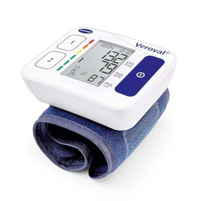 Veroval compact Tensiomètre de Poignet : Le tensiomètre de poignet simple et rapide à utiliser, peut détecter une arythmie