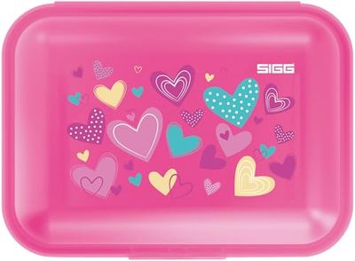 Sigg Viva Lunch Box Hearts (1l), BPA Free Children's Lunch Box, Ideal for Taking to School, Lunch Box with Compartments for Boys and Girls