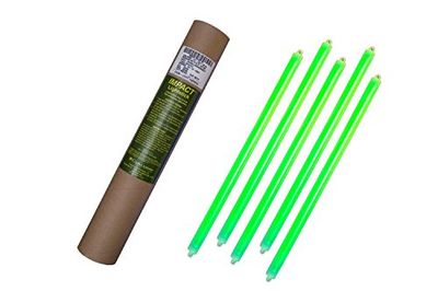 Cyalume Carton de 4 tubes de 5 Bâtons Lumineux Snaplight IMPACT 40 cm Vert 2 Anneaux 12 Heures 15'' Non-Emballés Individuellement (Paquet de 20)