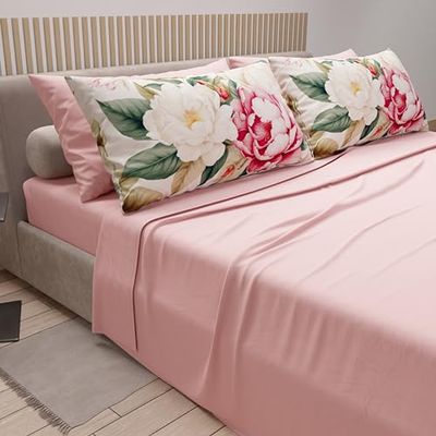 PETTI Artigiani Italiani - Beddengoed van katoen met kussenslopen met digitale print, eenpersoonsbed, Sofia, 100% Made in Italy