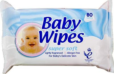My Baby Baby Wipes - 80 Wipes, Pouch, 20 grams, Natural Cotton, Sensitive Skin, Whole Body, 1 Count