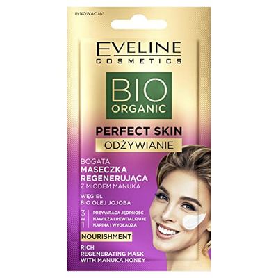 Eveline Cosmetics Perfect Skin rik regenereringsmask med manukahonung, 8 ml