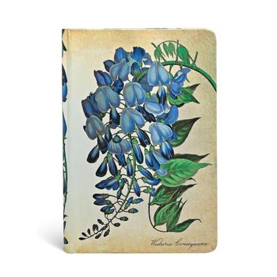 Paperblanks Diari a Copertina Rigida Glicine in Fiore | Bianco | Mini (95 × 140 mm): Unlined Mini