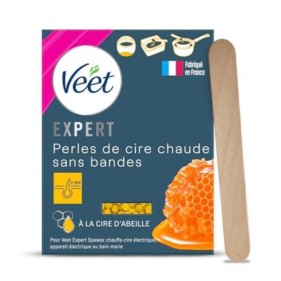 Veet - Perles de Cire Chaude à la Cire d'Abeille, pour Appareil Electrique Epilation - 230 g