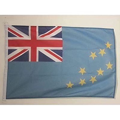 AZ FLAG Pavillon Nautique Tuvalu 45x30cm - Drapeau de Bateau Tuvaluan 30 x 45 cm