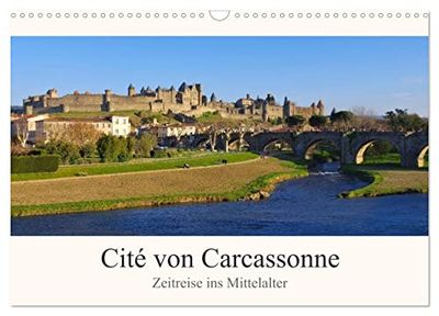 Cite von Carcassonne - Zeitreise ins Mittelalter (Wandkalender 2026 DIN A3 quer), CALVENDO Monatskalender: Mittelalterstadt im Süden Frankreichs
