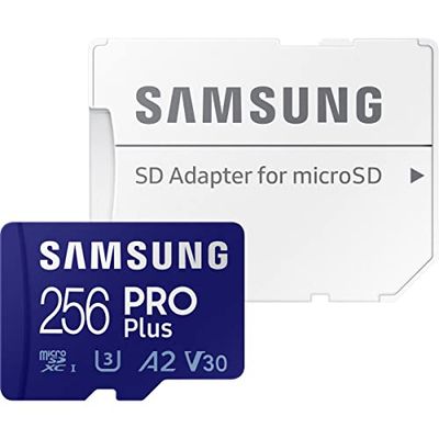 Samsung 256GB micro SD SDXC Klasse 10 geheugenkaart U3 A2 4K Ultra HD tot 160 MB/S met Adapter MB-MD256KA/APC