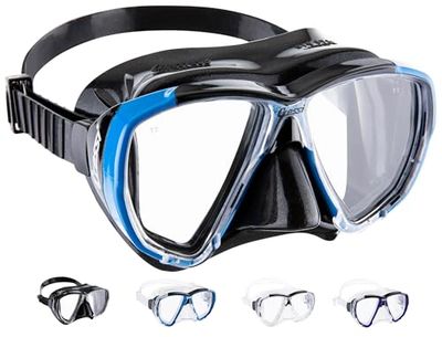 Cressi Big Eyes Scuba Diving and Snorkeling Mask - Blue