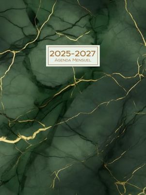 Agenda Mensuel 2025-2027: 3 ans Du 1 janvier 2025 jusqu'a le 31 Décember 2027
