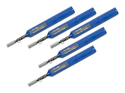 Limpiador de limpieza rápida QuickClean-2.5-5P de Fluke Networks para conectores y caras finales SC, ST, FC, E2000 de 1.25 mm (paquete de 5), accesorio de probador de fibra