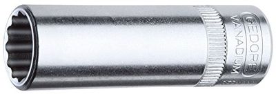 GEDORE Steeksleutelinzetstuk 1/4 inch lang UD-profiel 1/2 inch, 1 stuk, D 20 L 1/2AF