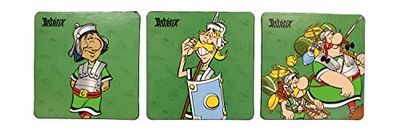 SD Toys Asterix Legionnaire Coasters, Cork, Multicoloured, 3 x 9 x 9 cm, Pack of 6