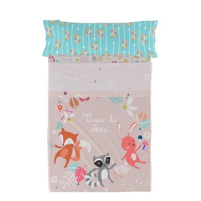 HappyFriday Moshi Moshi Fantasy lakanset flerfärgad säng 105 2 delar