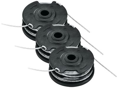 Bosch F016800351 Recharge et bobine de fil intégrée de 6 m de long Ø 1,6 mm d'épaisseur de fil pour coupe-bordures (Lot de 3)