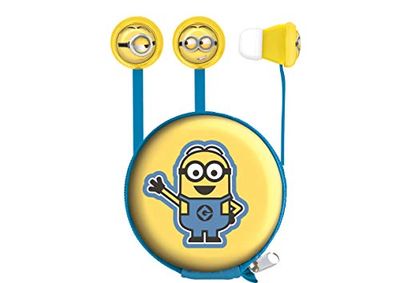 Lexibook HP008DES Universal Ich-einfach Unverbesserlich Minions stereo oordopjes, tas inbegrepen, bus, blauw/geel